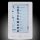 001N White, 7.0 inch E-ink Style Screen E-BOOK Reader with 800 x 480 Resolution, MP3 / FM Radio Function, Support TF Card up to 16GB, Built-in 4GB Memory (CPU:RK2738)