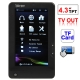 4.3 inch Touch Screen E-BOOK Reader with 800 x 600 Resolution, MP3 / TV OUT Function, Support TF Card up to 8GB, Built-in 4G Memory (CPU: CC1800)