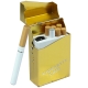 Marlboro Taste Mini E-cigarette (latest model 94mm) Size as Real Cigarette, Golden Aluminum Box Packing