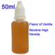 50ml E-cigarette liquid, flavor of Vanilla, Nicotine High Density
