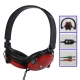 Stereo Headphone with Microphone, Foldable Lightweight Frame (Cable Length: 2.5m)