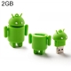 Android Robot Style USB Flash Disk (Green), 4GB