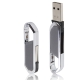 16GB Metallic Keychains Style USB 2.0 Flash Disk (Grey)