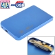 2.5 inch HDD SATA External Case, Size: 12.2x7.4x1.3CM (Blue)