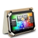 High Quality Leather Case for HTC Flyer (White)