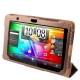 Carbon Skin Style Protector Case for HTC Flyer (Coffee)