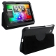Leather Case with Holder for HTC Flyer (Black)