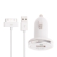 2 in 1 (Car Charger, USB Cables) travel kit for iPhone 4 & 4S, iPhone 3GS/3G, iPod Touch 