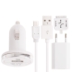 4 in 1 (Europe Socket Plug Home Charger, Car Charger, USB Cable, Adapter) travel kit for iPhone 4 & 4S, HTC/Black Berry, all of micro usb port equipment