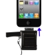 Solar Energy Charger for iPhone/iPhone 3G/iPhone 3GS/iPhone 4 & 4S, Built-in 500mAh Battery (Black)