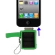 Solar Energy Charger for iPhone/iPhone 3G/iPhone 3GS/iPhone 4 & 4S, Built-in 500mAh Battery (Green)