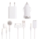 5 in 1 ( EU Plug Home Charger + Car Charger + USB Cable + Audio Splitter + Stereo Headset ) Travel Kit for iPhone 4 & 4S, iPhone 3GS/3G, iPod Touch