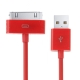 USB Cable for iPhone 4 & 4S, iPhone 3GS/3G, iPad 2/iPad, iPod Touch, Length: 2m (Red)