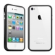 Black Silicon Bumper Frame Case for iPhone 4S & 4