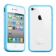 Baby Blue Silicon Bumper Frame Case for iPhone 4S & 4