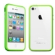 LightGreen Silicon Bumper Frame Case for iPhone 4S & 4