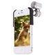 60X Zoom Call Phone Portable Microscope with Flash Light(White,Purple) for iPhone 4 & 4S