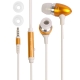 Stereo Earphone with Line control and 3.5mm connector for iPhone 4 & 4S, iPhone 3GS/3G, iPhone, iPod, MP3 (Golden)