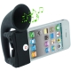 Portable Amplifier, Silicone Horn Stand Speaker for iPhone 4 & 4S / 3GS / 3G (Black)