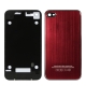 Aluminum Replacement Back Cover for iPhone 4, with Logo (Red)