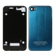 Aluminum Replacement Back Cover for iPhone 4, with Logo (Baby Blue)