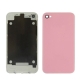 Glass Back Cover for iPhone 4, with Logo (Pink)