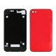 Glass Back Cover for iPhone 4, with Logo (Red)