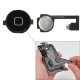 OEM Version 2 in 1 Home Key Button with PCB Membrane Flex Cable for iPhone4 (Black)