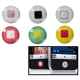 High Quality Button Epoxy Sticker for iPhone 4 & 4S/ iPad/ iPod Touch(6 pcs in one packaging, the price is for 6 pcs)