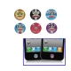 High Quality Button Epoxy Sticker for iPhone / iPad / iPod Touch (6 pcs in one packaging, the price is for 6 pcs)