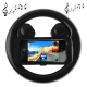 Game Steering Wheel with Speaker for iPhone 4 & 4S / 3GS / 3G / Touch 4, Built-in Rechargeable Battery (Black)