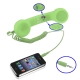 Retro Cell Phone Receiver with Pick up and Hang up / Volume Control Function for iPhone 4 & 4S / iPhone 3GS / iPhone 3G (Green)