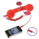 Retro Cell Phone Receiver with Pick up and Hang up / Volume Control Function for iPhone 4 & 4S / iPhone 3GS / iPhone 3G (Red)