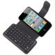 2 in 1 (Bluetooth Keyboard, Leather Case), Built-in Lithium Battery for iPhone 4 & 4S