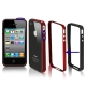 SGP Neo Hybrid EX Bumper Frame Silicon + PC Case with Keys for iPhone 4 (Red)