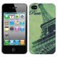 Eiffel Tower Style Plastic Case for iPhone 4