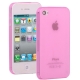 0.3mm Ultra-thin TPU Case for iPhone 4/4S (Pink), Transparent version / Matte Edition