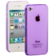 0.3mm Ultra-thin TPU Case for iPhone 4/4S (Purple), Transparent version / Matte Edition