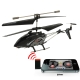 Model King RC i-helicopter with Gyro for iPhone / iPad / iPod / iTouch, 3.0CH RC Helicopter, Size: 214 x 95 x 37mm（Black)