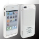 1500mAh Portable External Power Pack / Backup Battery for iPhone 4 (White)