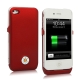 1800mAh Ultra Thin Design Backup Power Supply for iPhone 4 & 4S (Red)