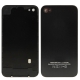 Brushed Metal Series Replacement Back Cover for iPhone 4, with Logo (Black)