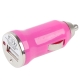 Mini USB Car Charger for iPhone 4 & 4S (Magenta)