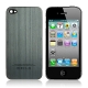 Dard Grey Brushed Metal Replacement Battery Cover with Black Frame for iPhone 4S (Original Version)