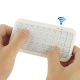 Mini Bluetooth Keyboard for iPad/iPhone/Smart Phone/Laptop (Size: 115mm*60.5mm*8.5mm), White