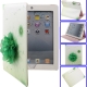 Romantic Pattern series Leather Sheath for iPad 2 / iPad, with Bracket (Turquoise)
