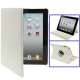 Leather Case with Holder for iPad 2 (White)