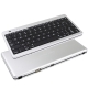 10000mAh High Capacity Rechargeable Bluetooth Keyboard Portable Digital Emergency Mobile Power for iPad 2 (Silver)