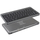 10000mAh High Capacity Rechargeable Bluetooth Keyboard Portable Digital Emergency Mobile Power for iPad 2 (Silver Grey)