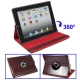 Leather Case with Holder for iPad 2 with Dormancy Function (Maroon)
